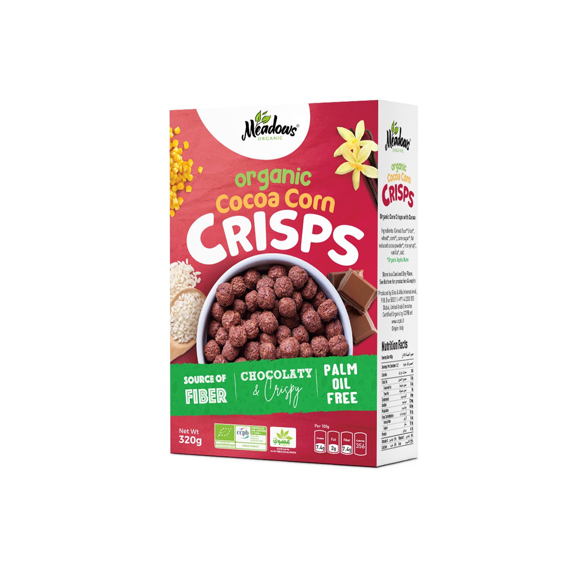 Organic Corn Crisps with Cocoa