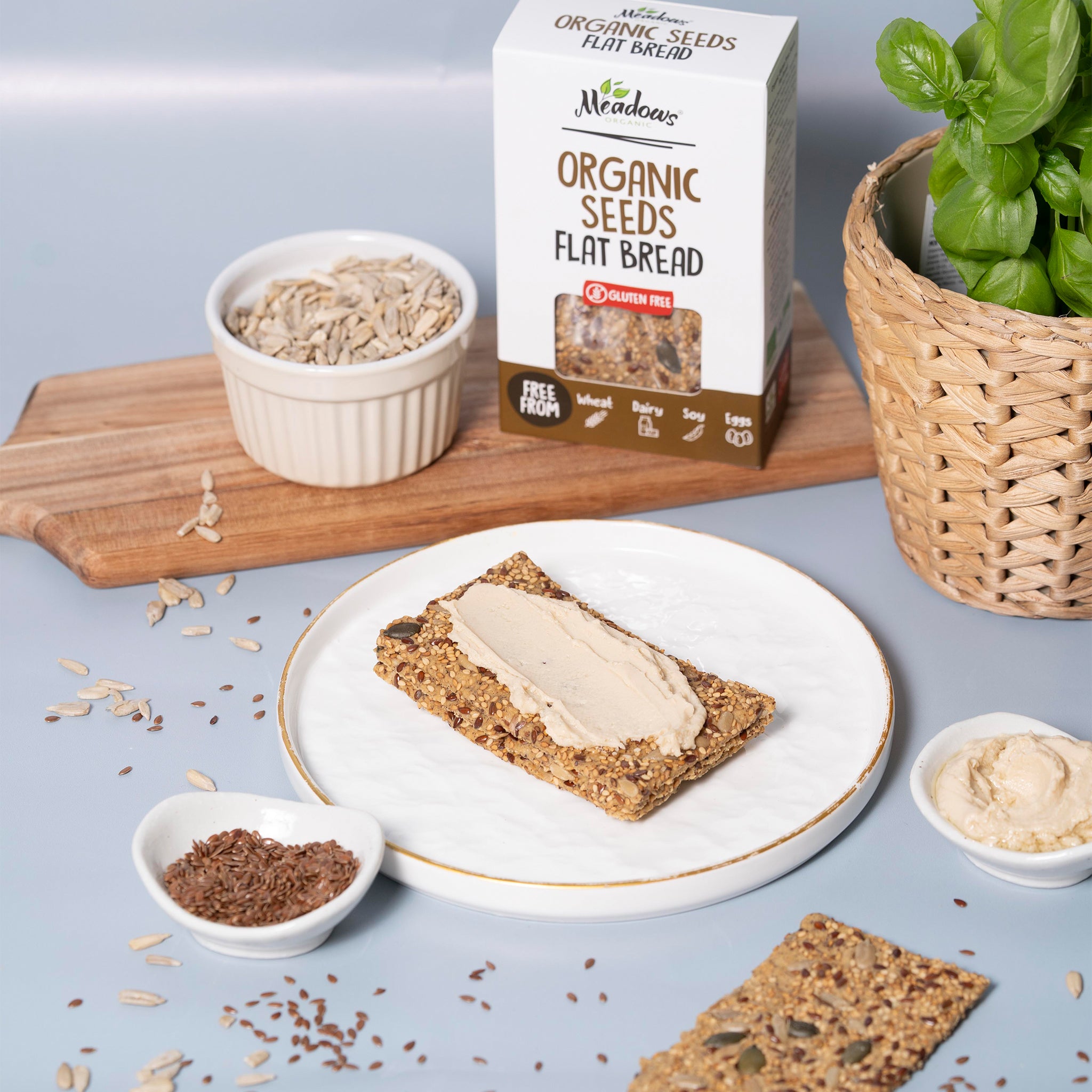Organic Gluten Free Seeds Flat Bread